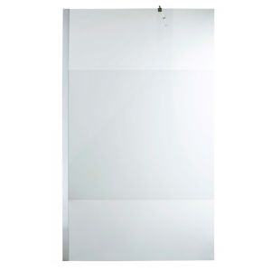Image of Cooke & Lewis Onega Strip with frosted effect Walk-in Shower Panel (H)1950mm (W)1200mm
