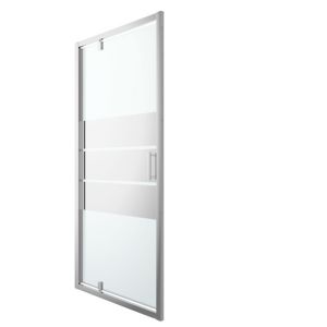 Image of GoodHome Beloya Mirror Pivot Shower Door (W)1000mm