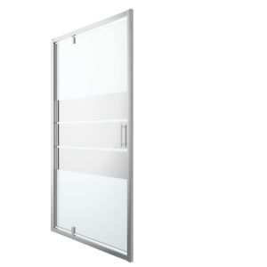 Image of GoodHome Beloya Mirror Pivot Shower Door (W)1200mm