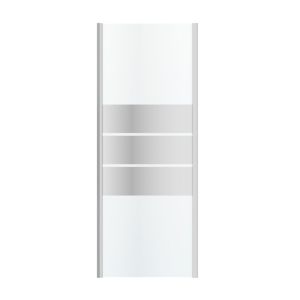 Image of GoodHome Beloya Mirror glass Fixed Shower panel (H)1950mm (W)760mm