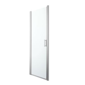 Image of GoodHome Beloya Clear Pivot Shower Door (W)760mm