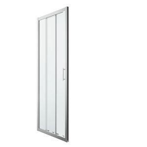 Image of GoodHome Beloya Clear 3 panel Sliding Shower Door (W)760mm