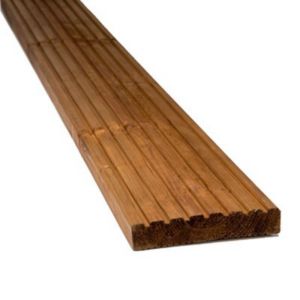 Blooma Nevou Premium Brown Spruce Deck Board (L)2.4M (W)144mm (T)27mm