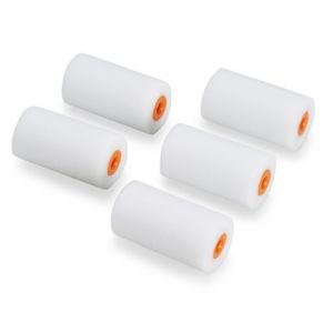 Image of Diall 2.5" Foam Mini Roller sleeve Pack of 5