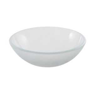 Image of GoodHome Drina Oval Counter-mounted Counter top Basin