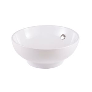 Image of GoodHome Nura Round Counter-mounted Counter top Basin