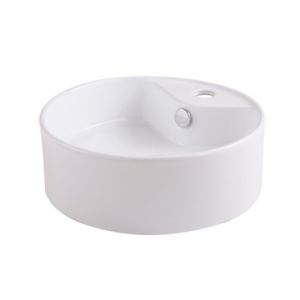 Image of GoodHome Vorma Round Counter-mounted Counter top Basin