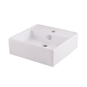 Image of GoodHome Hendra Square Counter-mounted Counter top Basin