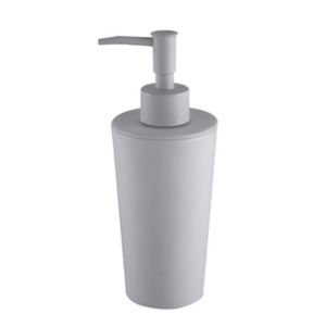 Image of Cooke & Lewis Palmi Silver Gloss Silver effect Soap dispenser