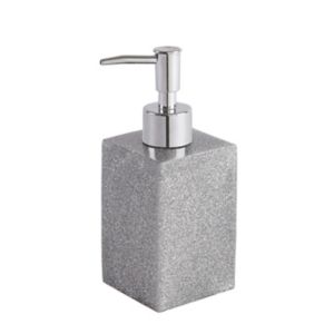 Image of Cooke & Lewis Capraia Silver Glitter effect Soap dispenser