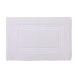 Image of Cooke & Lewis Palmi White Cotton Slip resistant Bath mat (L)800mm (W)500mm