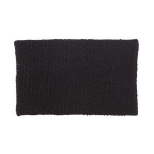 Cooke & Lewis Chanza Black Cotton Dot & Tufty Slip Resistant Bath Mat (L)800mm (W)500mm