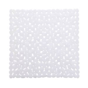 Image of Cooke & Lewis Batumi White PVC Slip resistant Bath mat (L)520mm (W)520mm