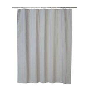 Image of Cooke & Lewis Palmi Silver Shower curtain (L)1800mm