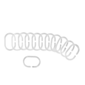 Cooke & Lewis Nira Clear Curtain Ring, Pack Of 12