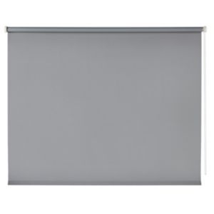 Image of Boreas Corded Grey Plain Blackout Roller Blind (W)120cm (L)180cm