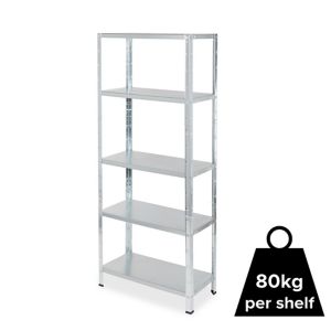 Image of Form Axial 5 shelf Steel Shelving unit (H)1800mm (W)750mm