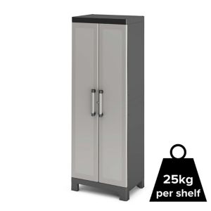 Image of Form Links 4 shelf Polypropylene Tall Utility Storage cabinet
