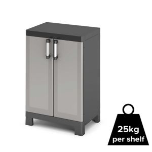 Image of Form Links 2 shelf Polypropylene Short Utility Storage cabinet