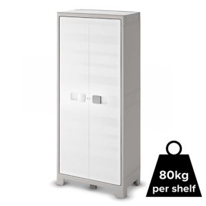 Image of Form Major 4 shelf Polypropylene Tall Utility Storage cabinet