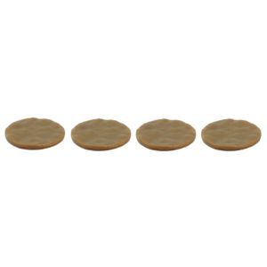 Image of Brown Plastic Protection pad (Dia)60mm Pack of 4