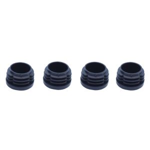 Image of Black Plastic Insert cap (Dia)21mm Pack of 4