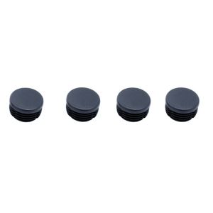 Image of Black Plastic Insert cap (Dia)26mm Pack of 4