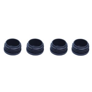 Image of Black Plastic Insert cap (Dia)31mm Pack of 4