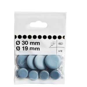 Image of Diall Black & grey PTFE Glide Pack of 12