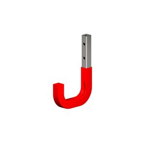 Image of Rothley Red Steel Storage hook (L)80mm