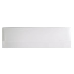 Image of Cooke & Lewis Rigid Gloss White acrylic White Straight Bath end panel (W)750mm