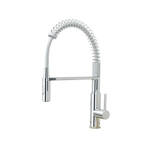 Image of Grohe Get Chrome effect Kitchen Side lever spring neck Mixer tap