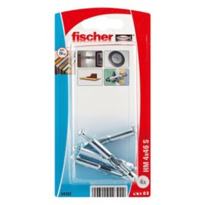 Image of Fischer Steel Hollow wall anchor (L)45mm Pack of 4