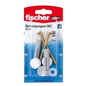 Image of Fischer Toilet Fixing cap kit (L)70mm Pack of 2