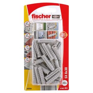 Image of Fischer Nylon Wall plug (L)30mm (Dia)6mm Pack of 30