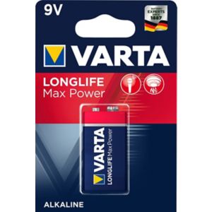 Image of Varta Longlife Max Power Non rechargeable 9V Battery