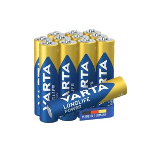 Image of Varta Longlife Power Non rechargeable AAA Battery Pack of 12