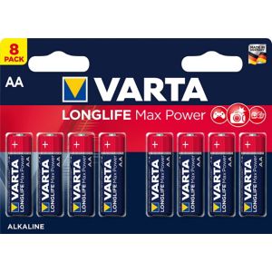 Image of Varta Longlife Max Power Non rechargeable AA Battery Pack of 8
