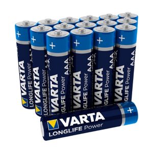 Image of Varta Longlife power Non rechargeable AAA Alkaline Battery Pack of 16