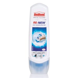 Image of UniBond Re-New Mould resistant White Kitchen & bathroom Silicone-based Sanitary sealant 100ml
