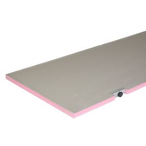 Image of Q-Board Pink Right-handed Bath panel (W)600mm