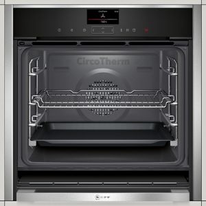 product image of Neff N90 B47Fs34H0B Steel & Black Built-In Single Oven