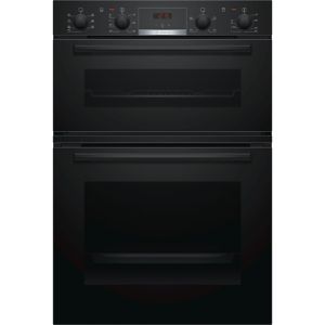 Image of Bosch MBS533BB0B Black Built-in Electric Double Multifunction Oven
