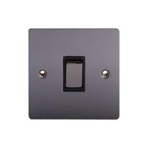 Image of Holder 10A Black Nickel effect Single Intermediate switch