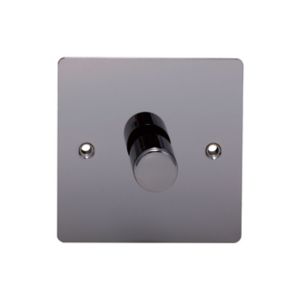 Image of Holder 2 way Single Nickel effect Dimmer switch