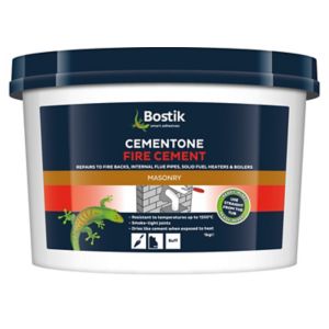 Image of Bostik Cementone Buff Ready mixed Fire cement 1kg Tub