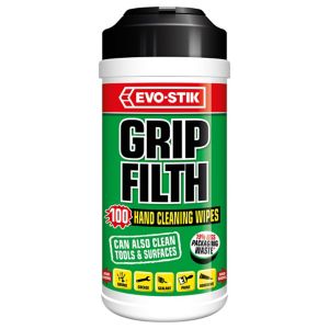 Image of Evo-Stik Gripfilth Tub Hand cleaning wipes