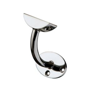 Image of Fusion Polished Chrome effect Metal Handrail bracket (L)73mm (H)75mm (W)40mm