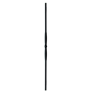 Image of Elements Contemporary Black Metal Landing baluster (H)855mm (W)23mm Pack of 3
