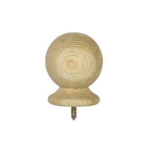 Image of Richard Burbidge Redwood Ball top Ball cap (H)75mm (W)75mm